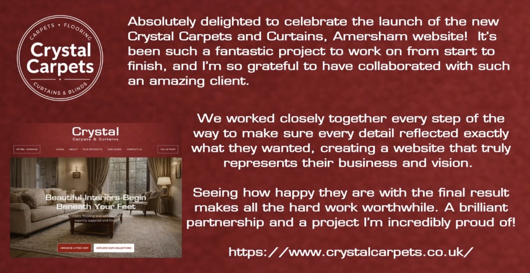 A little word from our Web Designer